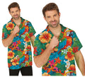 Camisa Flores multicolor adulto
