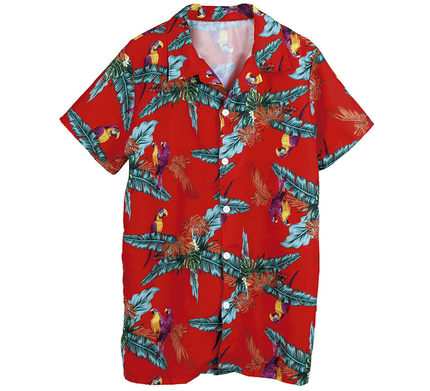Translation missing: pt-PT.Camisa Hawaiana con Loros para Adulto