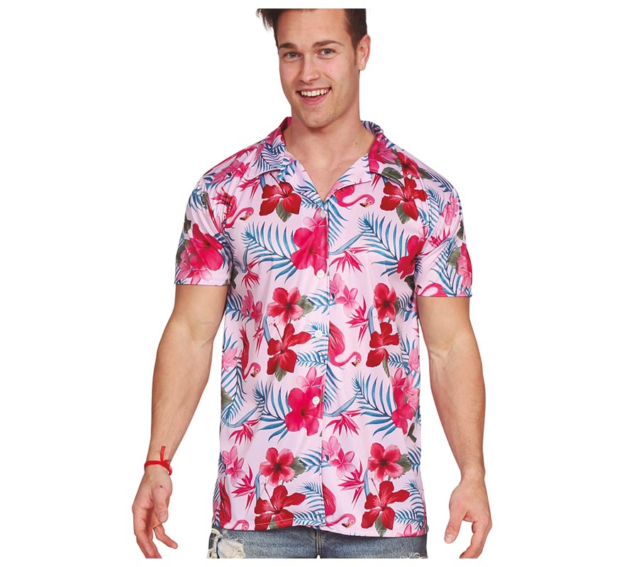Translation missing: pt-PT.Camisa Hawaiana de Flamenco para hombre
