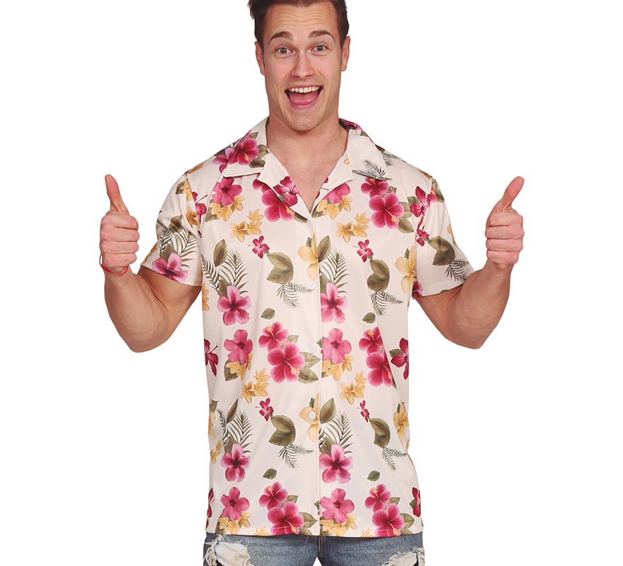Translation missing: pt-PT.Camisa Hawaiana de Flores para hombre
