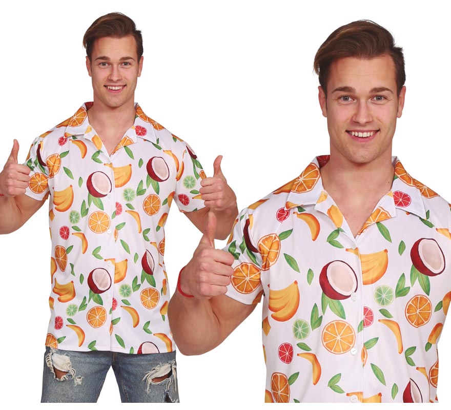 Translation missing: pt-PT.Camisa Hawaiana de Frutas para hombre