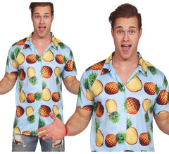 Camisa havaiana de abacaxi para homens