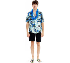Camisa havaiana Blue Palm Trees para homem