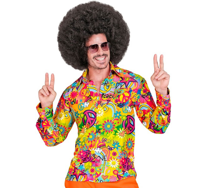 Translation missing: pt-PT.Camisa Hippie de la Paz Años 60 para hombre