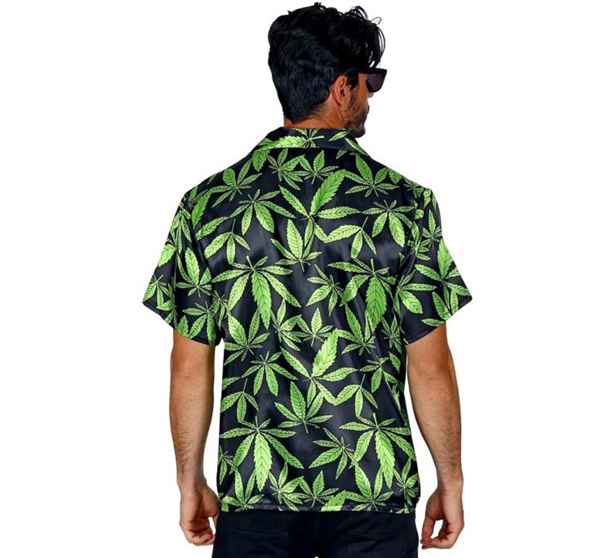 Translation missing: pt-PT.Camisa manga corta Estampado Marihuana para hombre