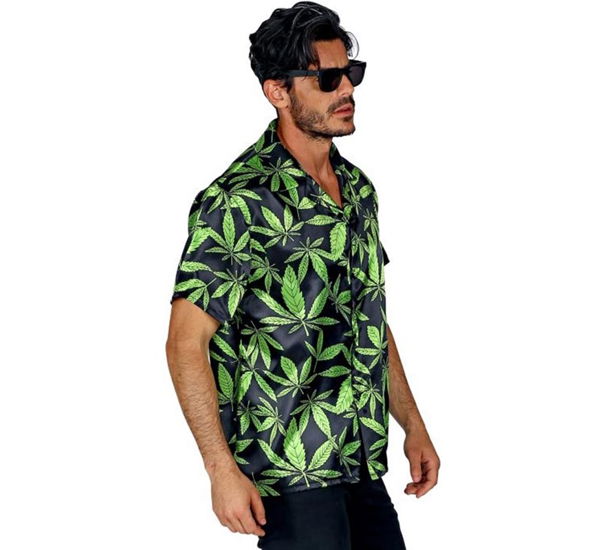Translation missing: pt-PT.Camisa manga corta Estampado Marihuana para hombre