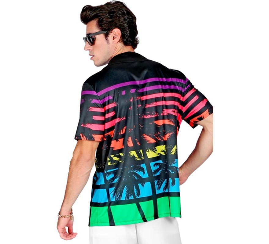 Translation missing: pt-PT.Camisa manga corta Hawaiana Años 80 para hombre
