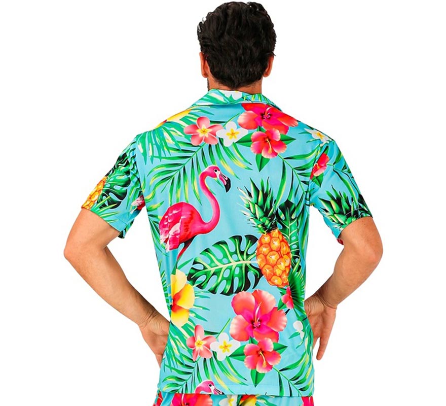 Translation missing: pt-PT.Camisa manga corta Hawaiana Estampado Tropical para hombre