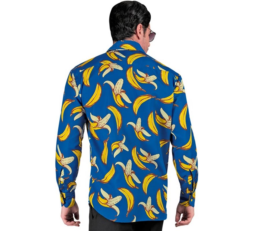 Translation missing: pt-PT.Camisa manga larga con Estampado Plátanos para hombre