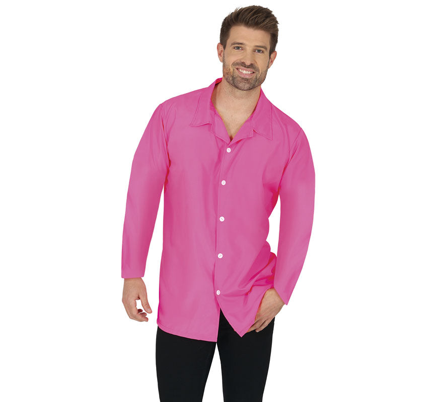 Translation missing: pt-PT.Camisa neón rosa adulto