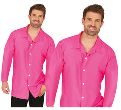 Camisa adulta neon rosa