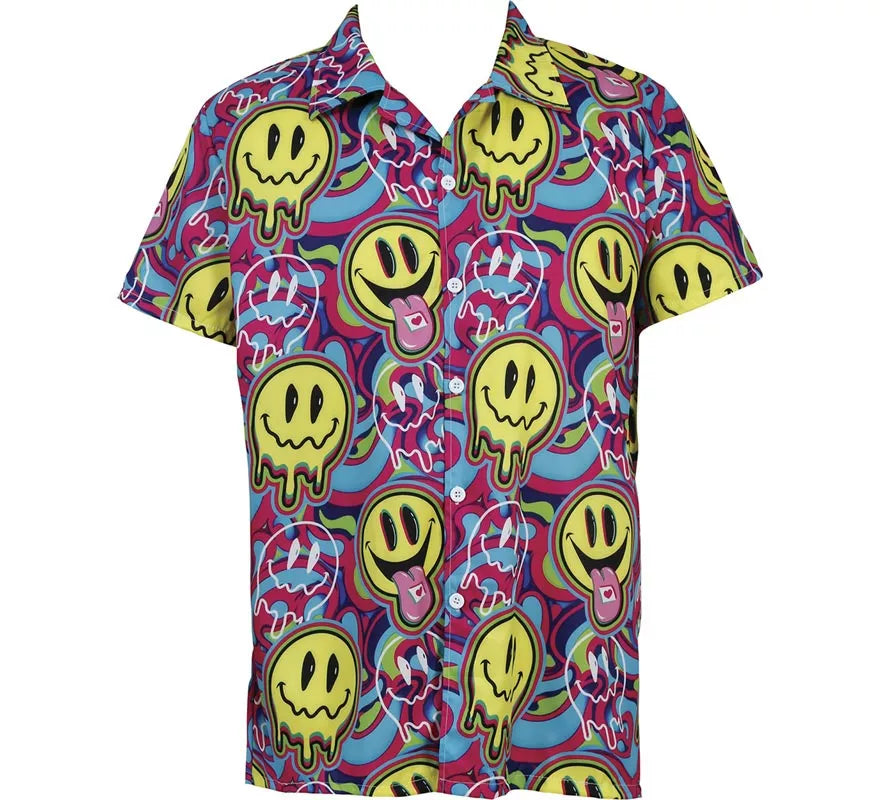 Translation missing: pt-PT.Camisa Psicodélica Smile para hombre