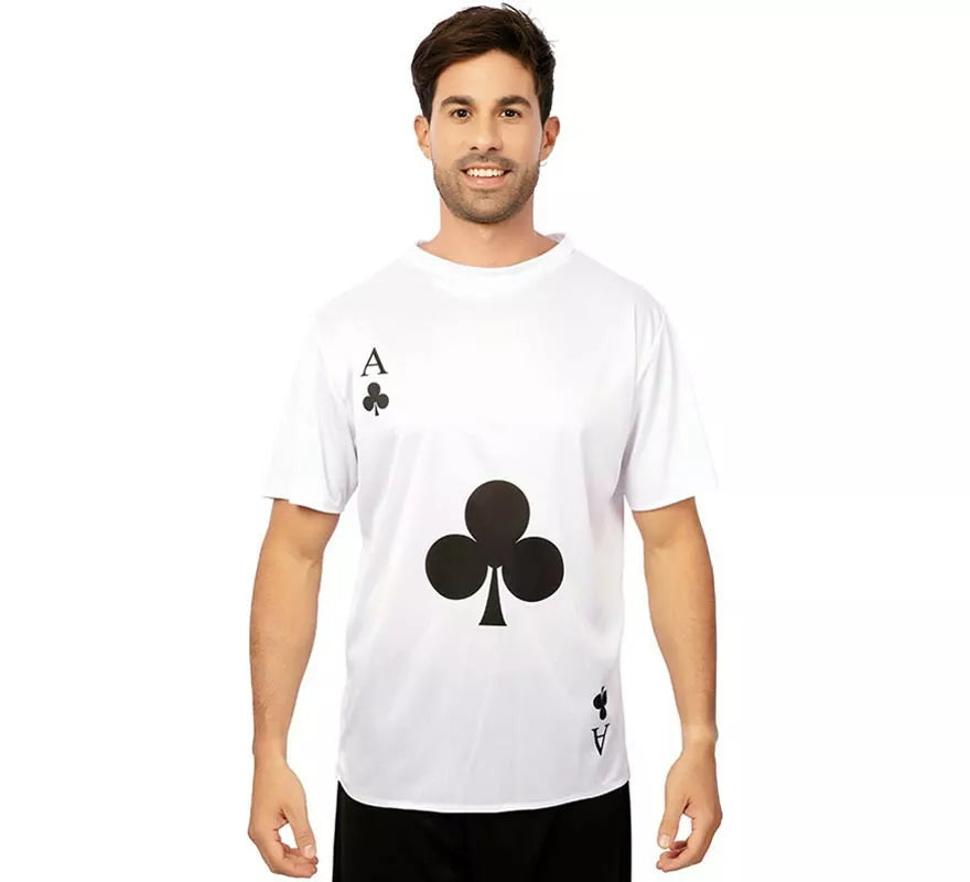 Translation missing: pt-PT.Camiseta blanca As de Trébol adulto