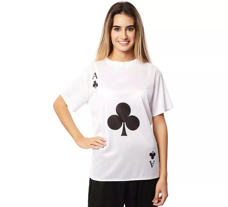Translation missing: pt-PT.Camiseta blanca As de Trébol adulto