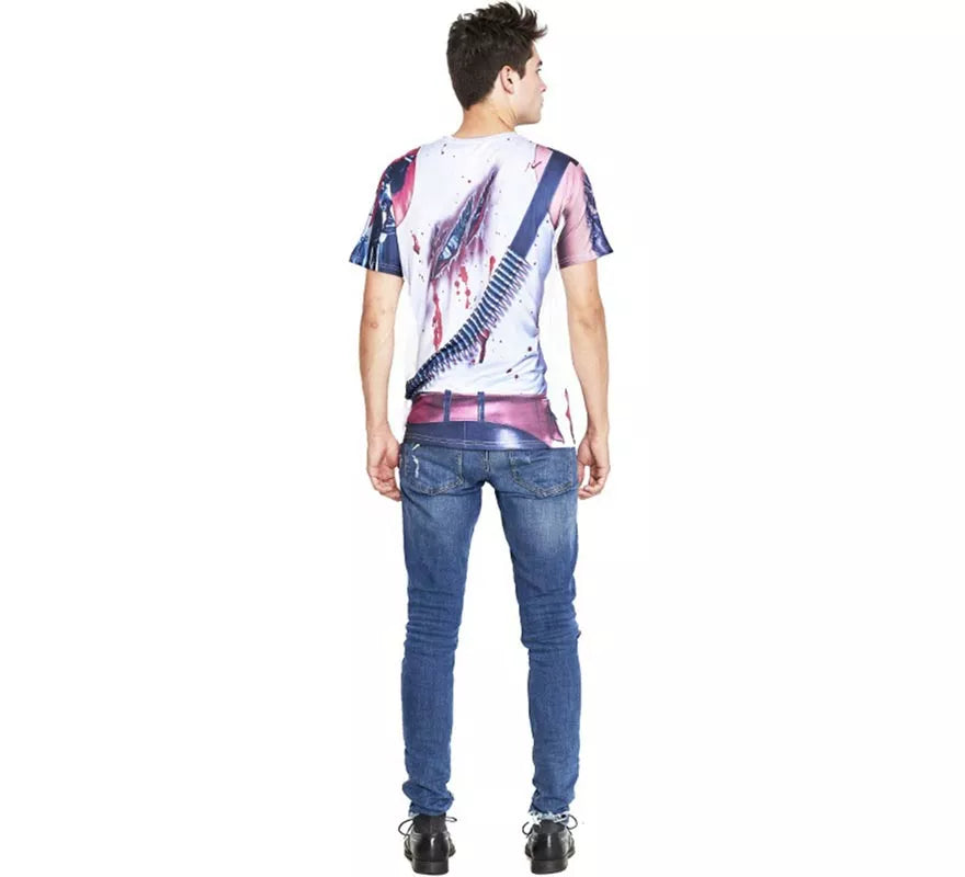 Translation missing: pt-PT.Camiseta con estampado Halloween para hombre