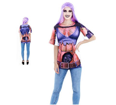 Camiseta feminina com estampa de Halloween