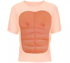 Camiseta masculina com peito muscular