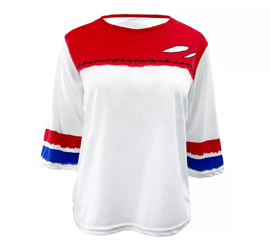 Translation missing: pt-PT.Camiseta de Béisbol de Payasa Villana para niña