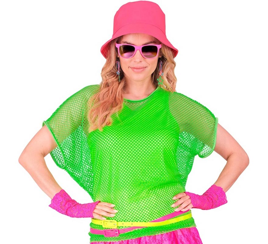 Translation missing: pt-PT.Camiseta de Malla verde neón para mujer