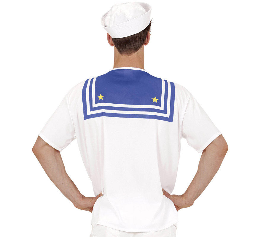 Translation missing: pt-PT.Camiseta de Marinero Blanco con Ancla para hombre