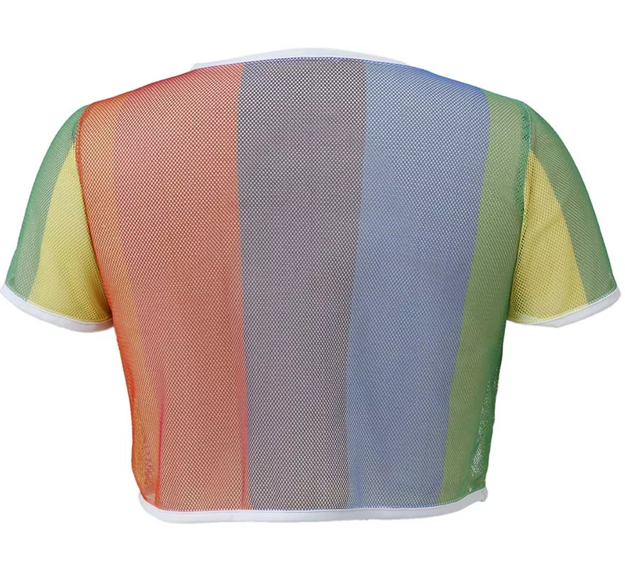 Translation missing: pt-PT.Camiseta de Rejilla Arcoíris para mujer