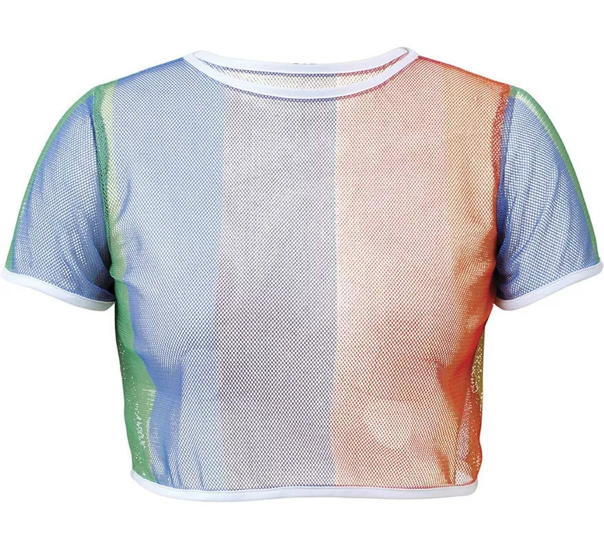 Translation missing: pt-PT.Camiseta de Rejilla Arcoíris para mujer