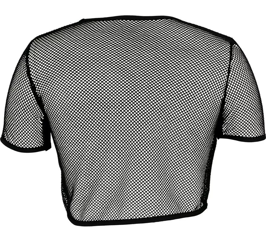 Translation missing: pt-PT.Camiseta de Rejilla Seta negra para mujer