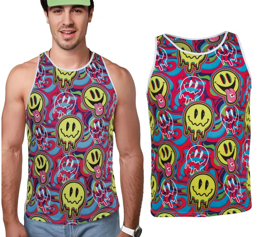 Translation missing: pt-PT.Camiseta de Tirantes Psicodélica Smile para hombre