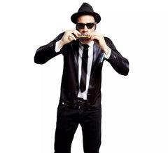 T-shirt de bluesman para homem