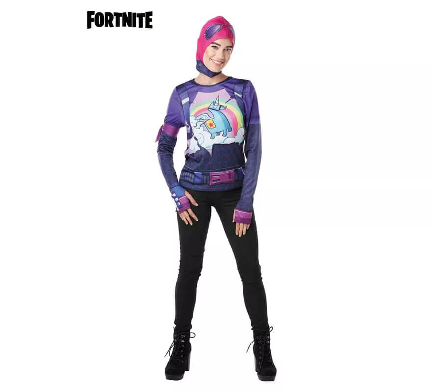 Translation missing: pt-PT.Camiseta Disfraz con Capucha Brite Bomber Fortnite para mujer