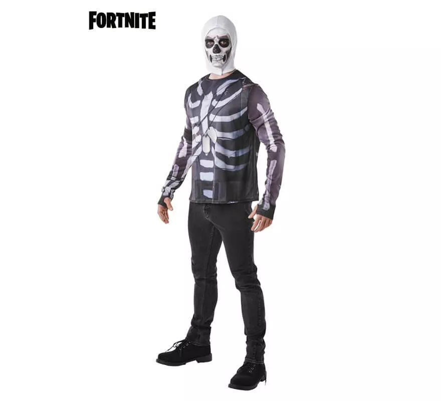 Translation missing: pt-PT.Camiseta Disfraz con Capucha Skull Trooper Fortnite para hombre