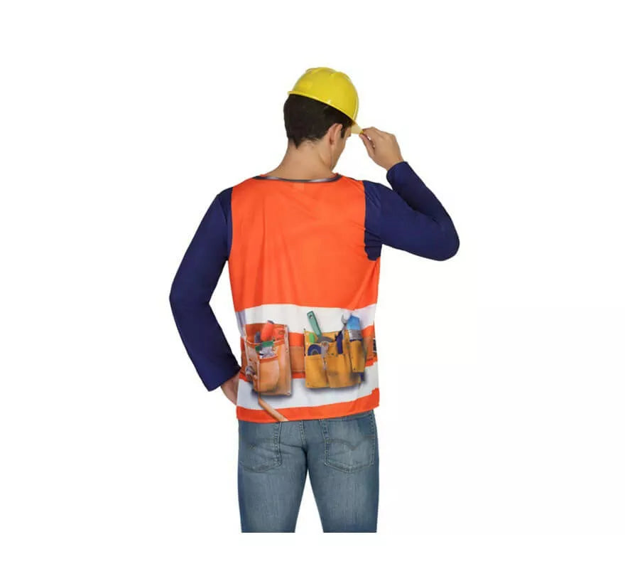 Camiseta disfraz de Albañil para hombre