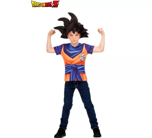 Camiseta disfraz de Son Goku para niño