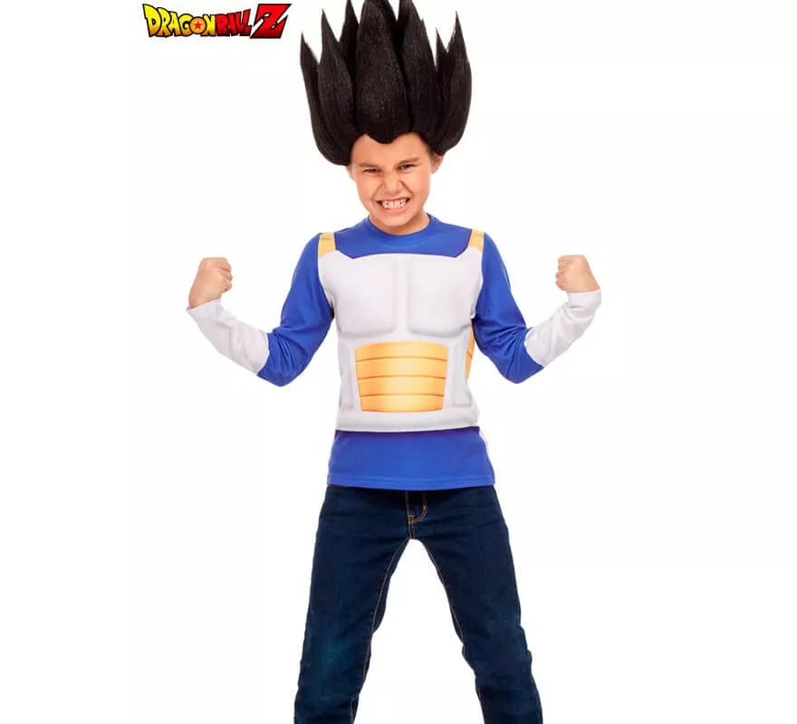 Translation missing: pt-PT.Camiseta disfraz de Vegeta para niño