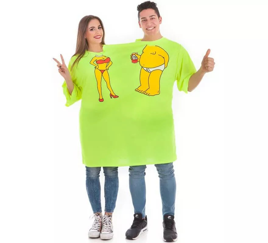 Translation missing: pt-PT.Camiseta Disfraz Doble Cerveza para adultos