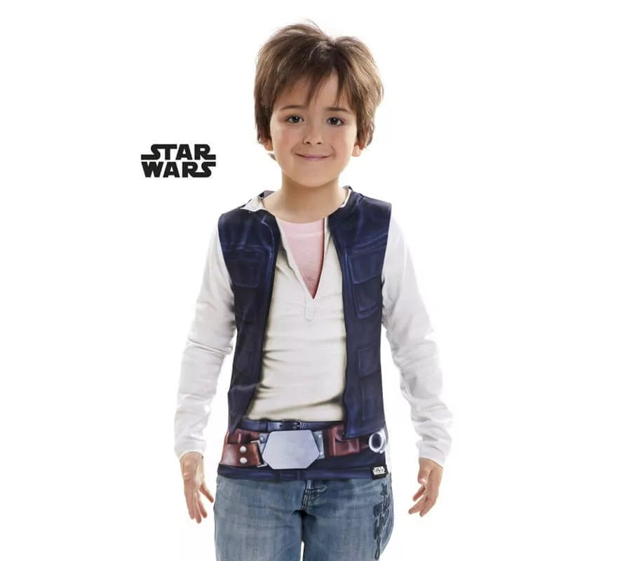 Translation missing: pt-PT.Camiseta disfraz Han Solo de Star Wars para niño