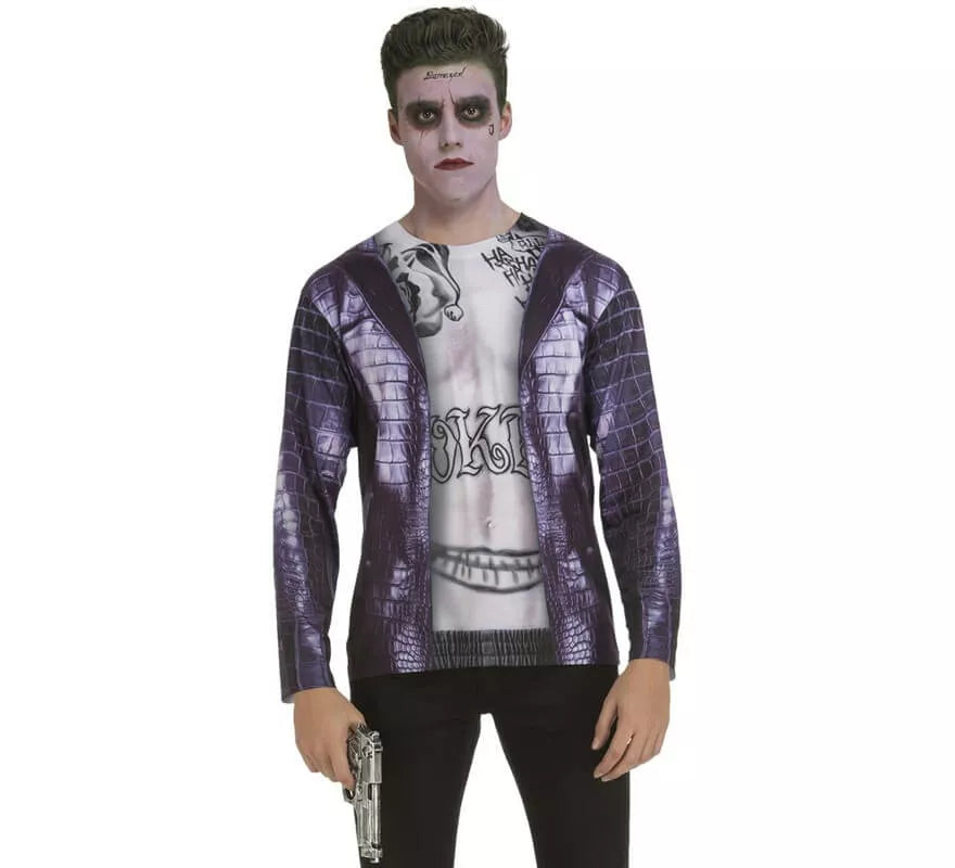 Translation missing: pt-PT.Camiseta disfraz Joker Suicida para hombre