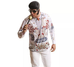 T-shirt rock king para homem