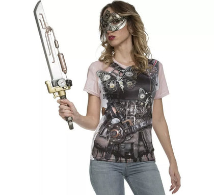 Camiseta disfraz Steampunk para mujer