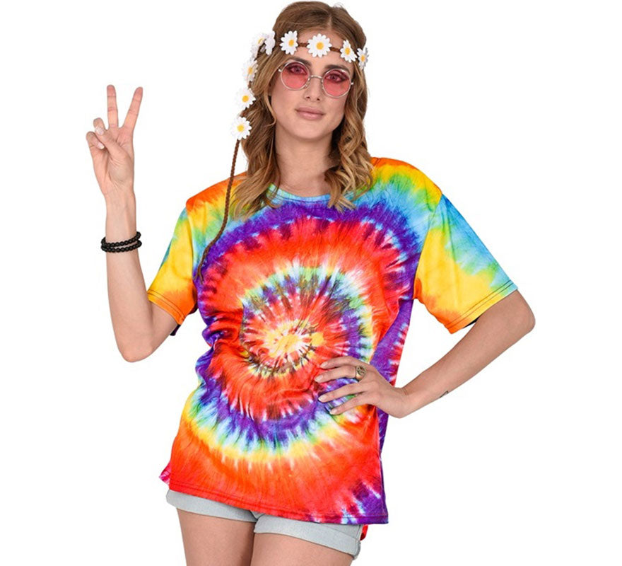 Translation missing: pt-PT.Camiseta Hippie Tie-Dye para adultos