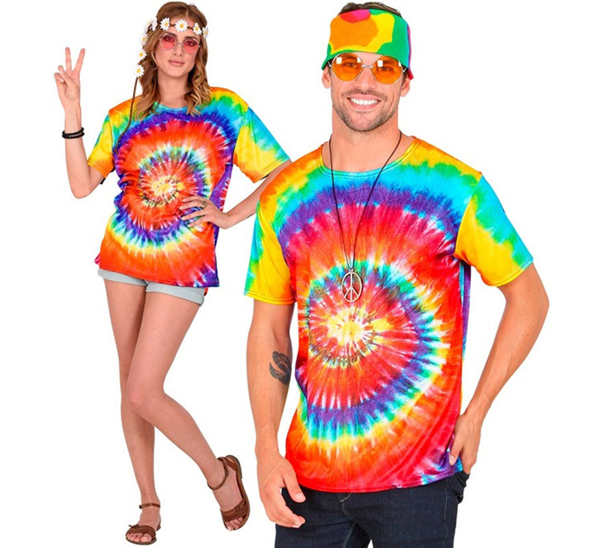 Translation missing: pt-PT.Camiseta Hippie Tie-Dye para adultos