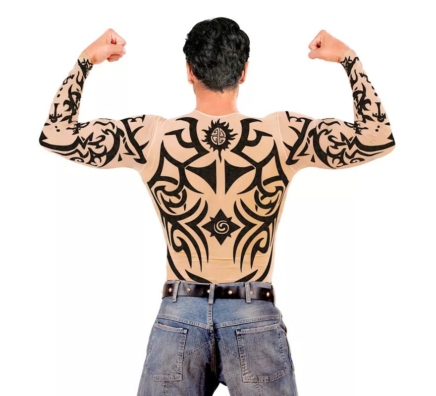 Translation missing: pt-PT.Camiseta manga larga de Tatuaje Tribal para hombre