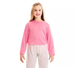 Camiseta rosa infantil