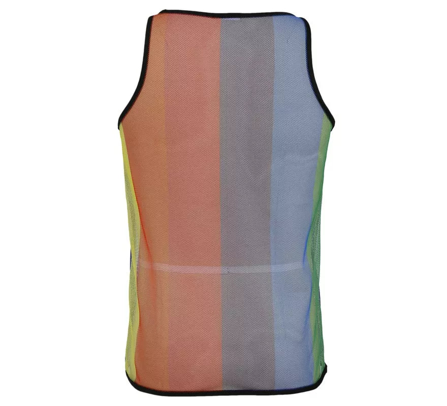 Translation missing: pt-PT.Camiseta Tirantes de Rejilla Arcoíris para hombre