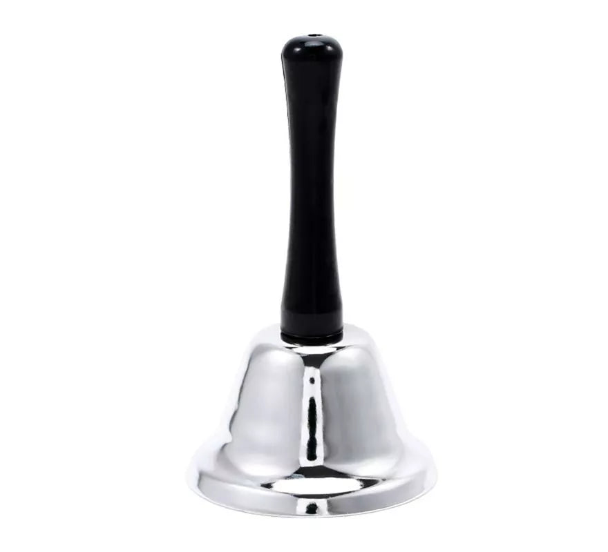 Translation missing: pt-PT.Campana de Mano Plateado de 7,5 cm