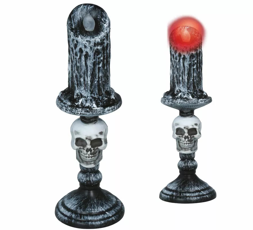 Translation missing: pt-PT.Candelabro Calavera con Luz de 26 cm