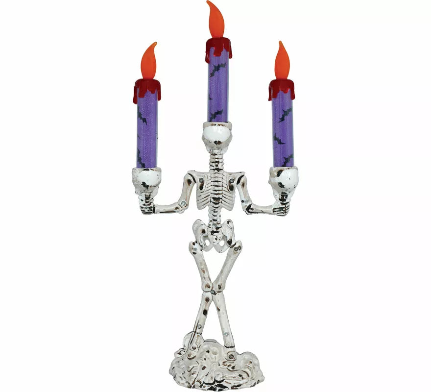 Candelabro Esqueleto con Luz de 35 cm