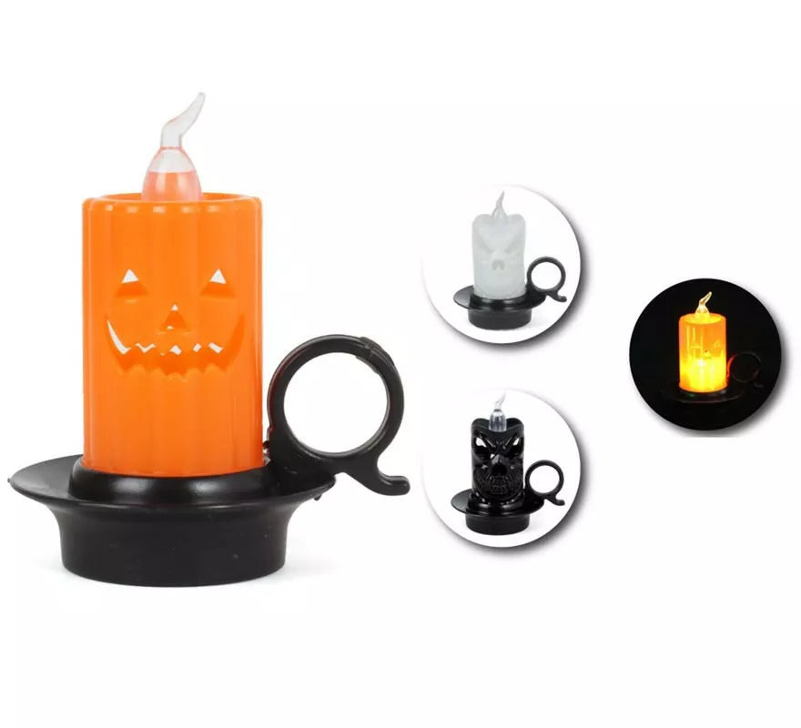 Translation missing: pt-PT.Candelabro Halloween con luz en modelo surtidos de 7x8 cm