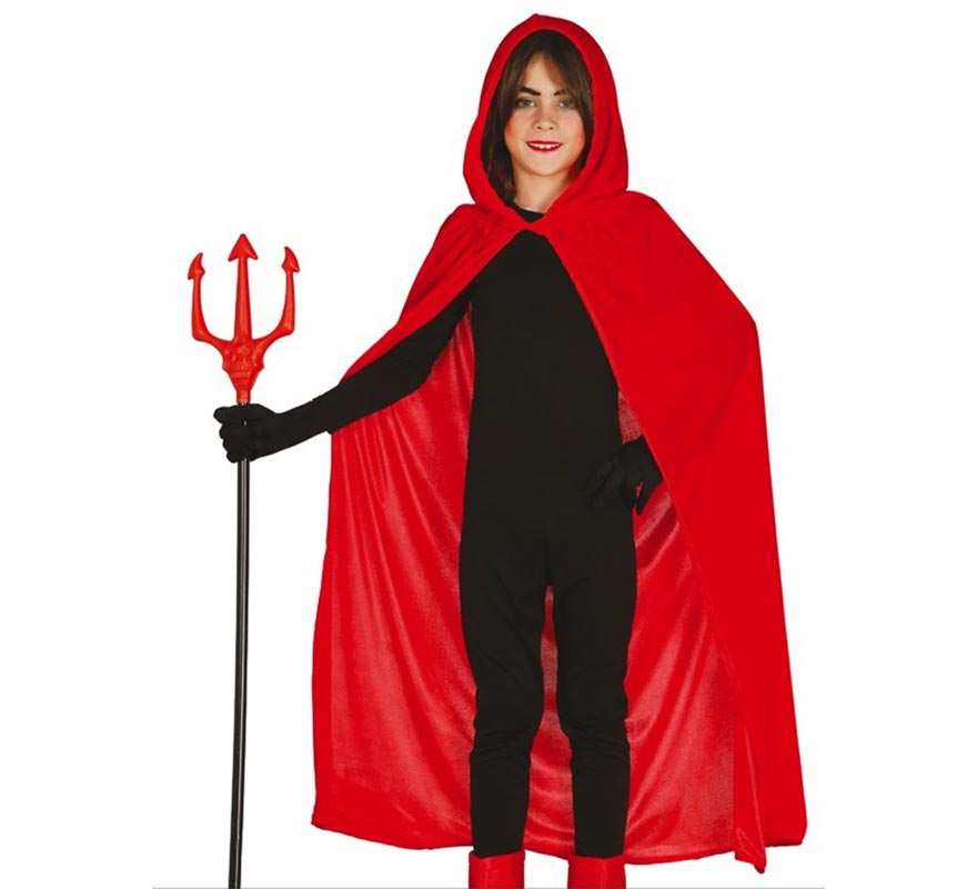 Translation missing: pt-PT.Capa con Capucha Roja Terciopelo para niños 100 cm