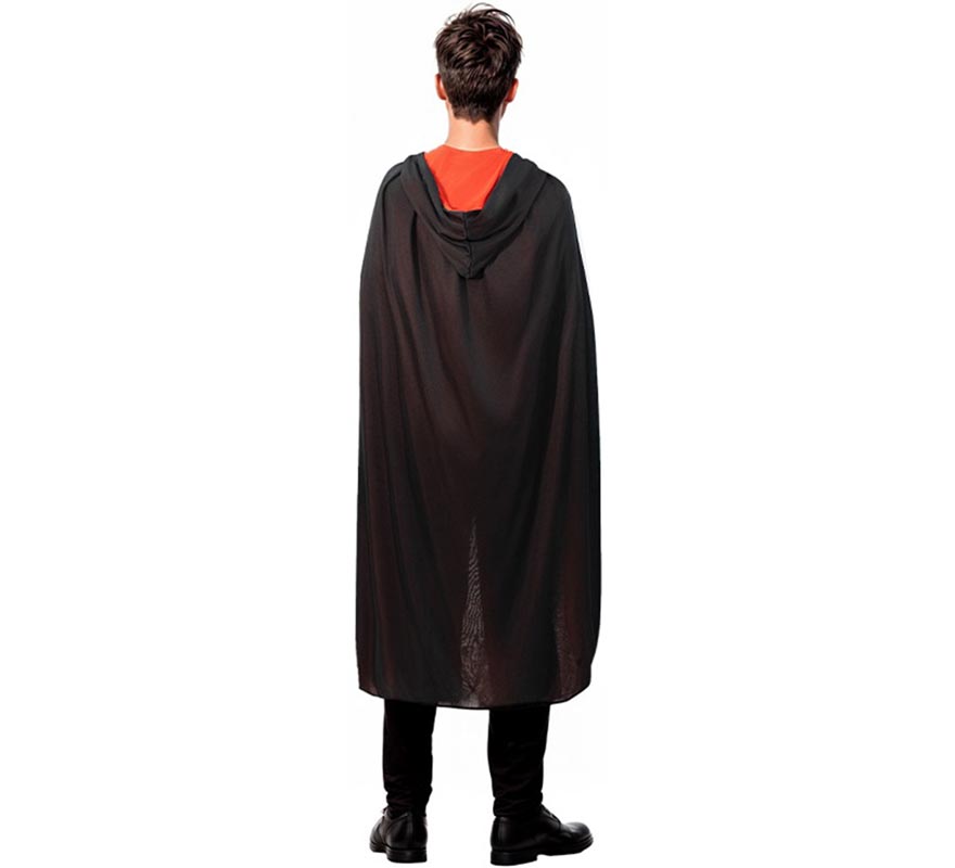 Translation missing: pt-PT.Capa con Capucha rojo y negro adulto de 140 cm